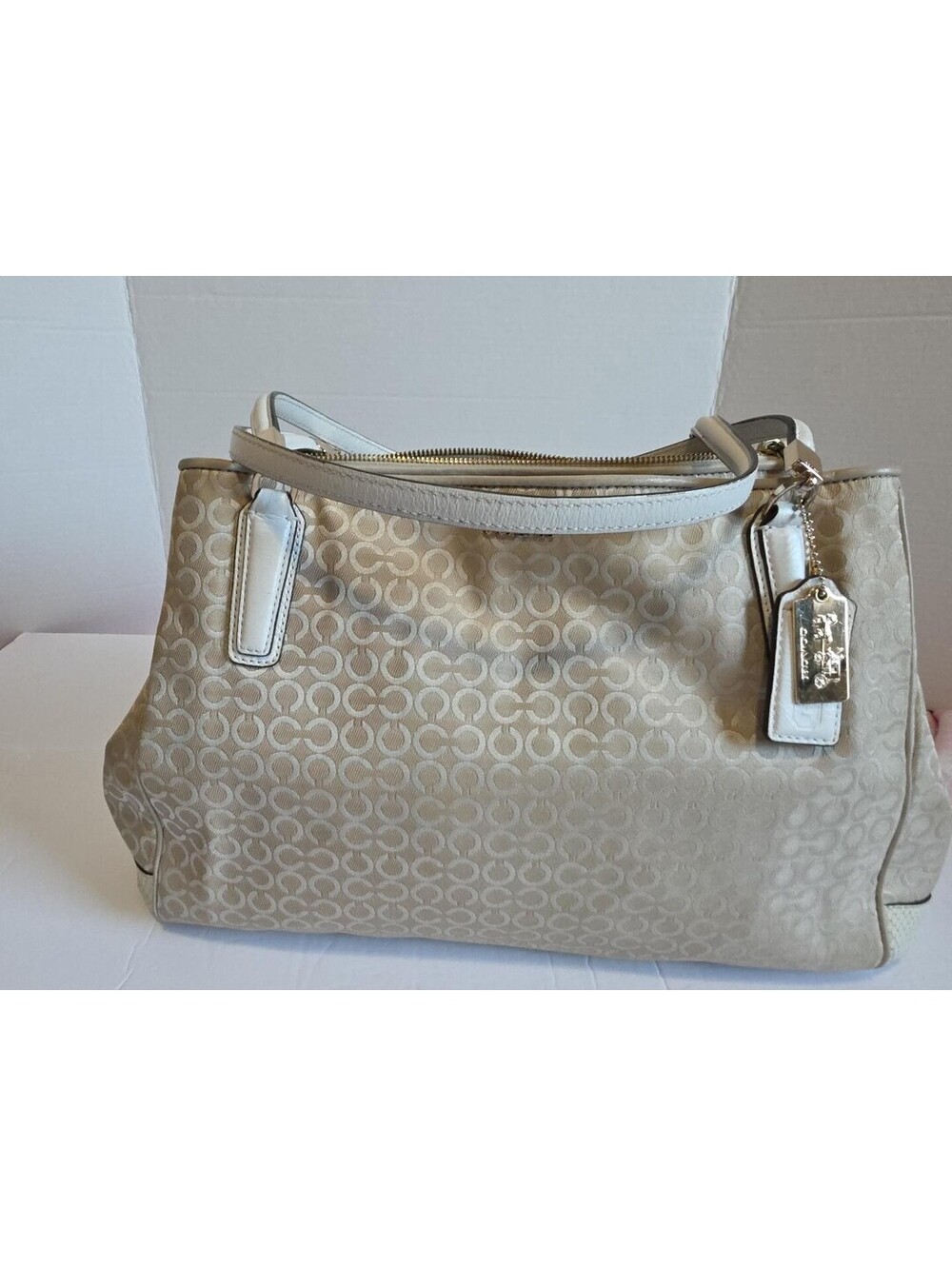 Coach Signature Jacquard Large Travel Tote – Style 3063 2014 Factory Bag